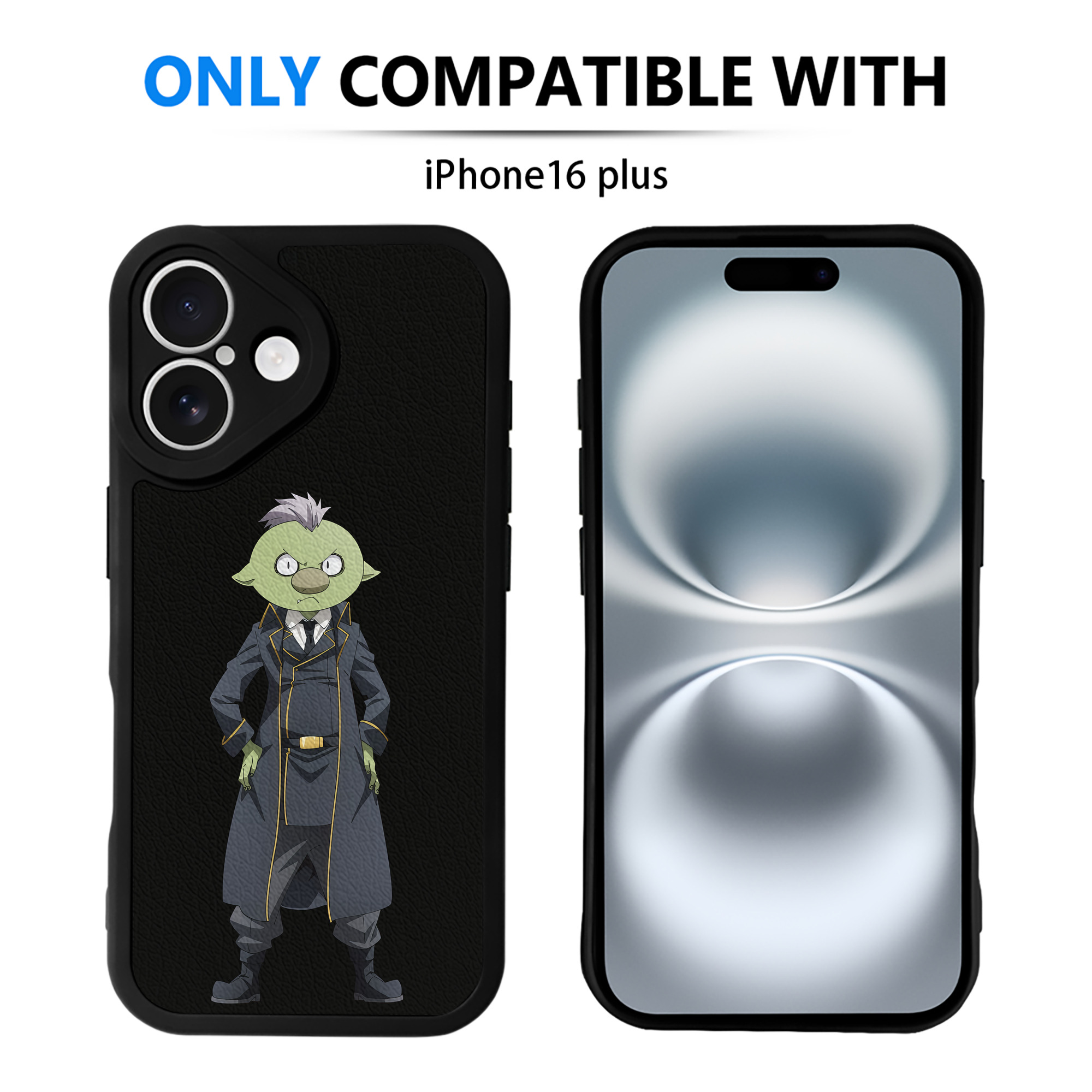 （画像用） 転スラ Regarding Reincarnated to Slime 【iPhone 16シリーズ対応】シリコンスマホケース（レザー調） 材質：シリコン